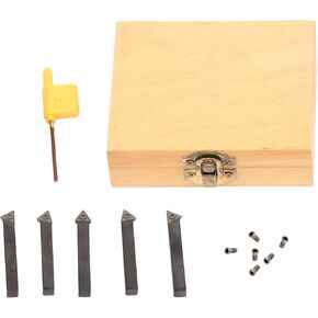 مجموعة أدوات تحول كيملير 1/4 ، 5pcs TCMT090204 إدراج وحامل للمخرطة المعدنية ، تشطيب CNC ، ممل وآلات الثقب
