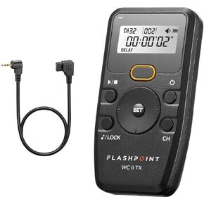 Flashpoint Wave Commander II جهاز إرسال مصراع عن بُعد مع كابل لكاميرات Sony مع منفذ الملحقات