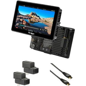 PORTKEYS BM5IV WR 5.5" HDMI/SDI Touchscreen Monitor Bundle with Genaray 2 x NP-F770 4400mAh Batteries & 2X Compact Chargers Kit, Pearstone High-Speed HDMI to HDMI Cable with Ethernet Black