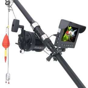 25M 1000TVL Fish Finder Underwater Fishing Camera with 4.3" Monitor, 10PCS LED, 175° Viewing Angle, Sea Wheel Camera for Fishing