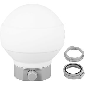 Softbox Diffusion Dome Kit with 2 Adapters for Photography Lights, Softbox Diffusion Dome Flash Diffuser Modifier for Photography Flash Light Diffuser Ball, Silicone Flash Diffuser Ball