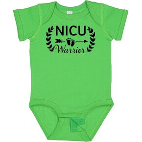 inktastic NICU Warrior with Arrow and Baby Footprints Baby Bodysuit