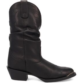 Laredo Womens Lazy River Round Toe Pull On Casual Boots Mid Calf Low Heel 1-2" - Brown