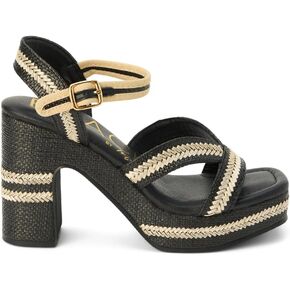 BEACH by Matisse Womens Adelaide Platform Block Ankle Strap Casual Sandals Casual High Heel 3" & Up - Beige