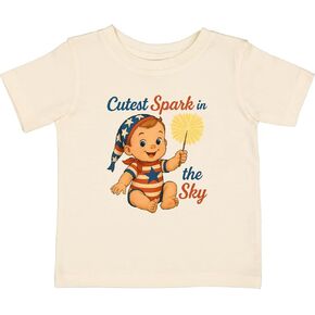 inktastic Patriotic Baby Cute Spark Festive Outfit Baby T-Shirt