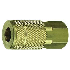 Amflo C2B Coupler, 1/4" TF, 1/4" FNPT, Brass Plated
