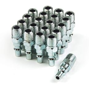 Primefit AP1414MS-B25-P (25-Pack) ARO Plug Steel 1/4-Inch x 1/4-Inch Male NPT (BULK)