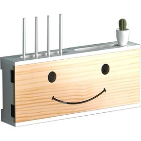Router Shelf Wall Mount WiFi Router Storage Box, Wall Mounted Router Storage Box Wall Mounted Router Storage Box TV Lower Row Socket Occlusion Box for Home and Office