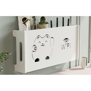 Router Shelf Wall Mount WiFi Router Storage Box, WiFi Router Storage Box Router Shelf Wall Mount,Router Organizer,Hider Cord Management Container, Creative Decorative Storage Box