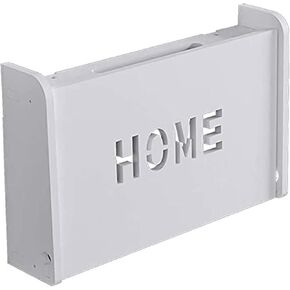 Router Storage Box Wall Mounted TV Set-top Box Shelf of Holes Wall Wall Rack Living Room WiFi Wireless Router Storage Box