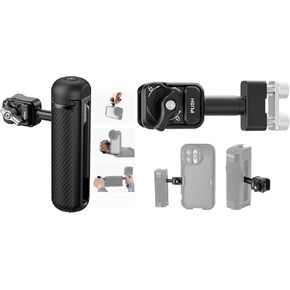 NEEWER PA045E Side Handle with Bluetooth Remote Shutter, Anti Off Cold Shoe for NEEWER 2nd Gen Phone Cage for 15 Pro/15 Pro Max/S24 Ultra, Quick Release Side Handle Mounting Adapter Included