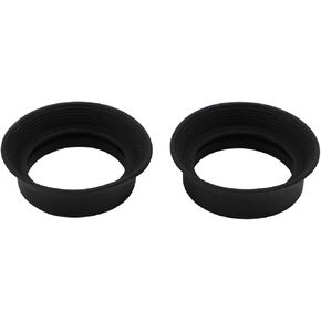 Scope Eyepiece Eyecup Soft Rubber for Microscope Monocular Binocular, Foldable Eye Guard Cup 2pcs