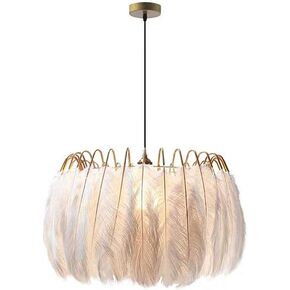 ، E27 Nordic Creative Feather S ، شخصية موجزة حديثة ، French Light Luxury Childring Room Lights