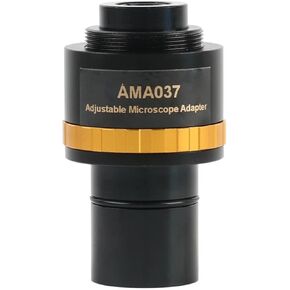 0.37X 0.5X 0.75X Focusable Microscope Electronic Eyepiece C Mount Adapter Lens to 23.2mm Interface for Video Microscope Camera(AMA037 AMA050)
