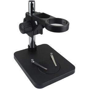 Adjustable 76mm Focus Holder Miroscope Stand 32mm Pillar Table Microscope Support for Trinocular Binocular Stereo Microscope(Black)