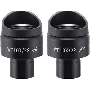 2pcs/Set Biological Microscope Eyepieces WF5X WF10X WF16X WF20X WF25X WF30X Accessory Wide Field Wide Angle Lens 23.2mm Diameter(WF30x-23.2mm)