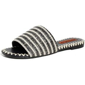 Simonmiller Strip's Stripe Raffia Salerno Sandals