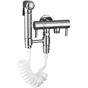 Toilet Handheld Showers Muslim Cloth Diaper Sprayer Compatible with Rear Washing - Toilet Companion Flushing Spray Gun Handheld Shower Booster Nozzle Full Copper Women's wash Set Wall Mo