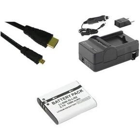 Olympus Stylus Tough TG-860 Digital Camera Accessory Kit Includes: SDLI50B Battery, SDM-192 Charger, HDMI6FMC AV & HDMI Cable