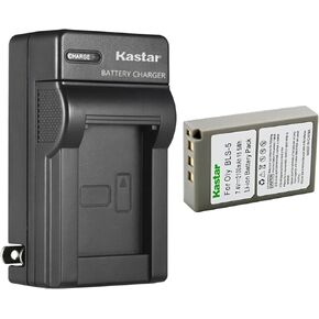 Kastar AC Wall Battery Charger Replacement for Olympus BLS-5, PS-BLS5, BLS-50 Battery, Olympus OM-D E-M10 Mark II, OM-D E-M10 Mark III, OM-D E-M10 Mark IV Camera