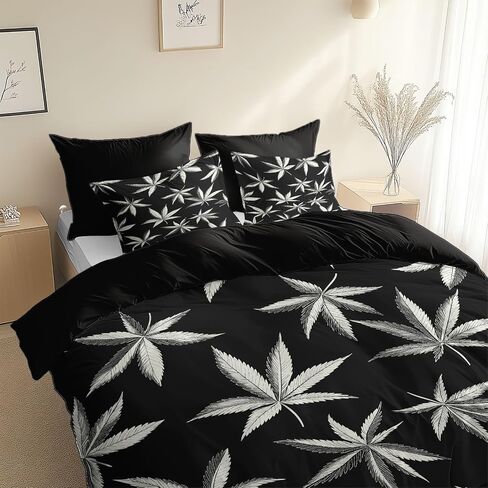 Highland Cattle Duvet Cover Set 2 Pieces Toddler, 1 Comforter Cover 40 X 60 Inches and 1 Pillowcases for Kids & Adults, Brushed Microfiber Bedding Set Comfy Breathable, Black and White Simple Style in Saudi Arabia