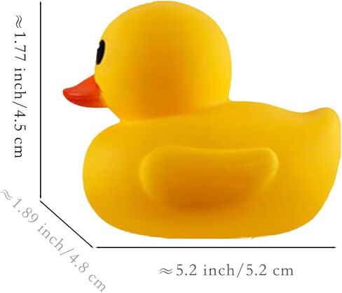 Yellow Rubber Ducks, Without Holes Bath Toys - Floating Waterproof Duckies Gift for Baby Showers, Infants, Kids & Toddlers, Party Decorations, 2 inches (10 pcs) in Kuwait