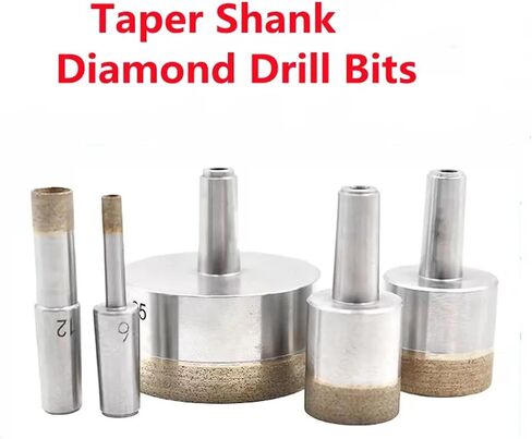 Glass Drill Bits Diamond Hole Cutting Taper Shank Core Bits for Glass Tile Ceramic 1Pcs(34mm) in Saudi Arabia