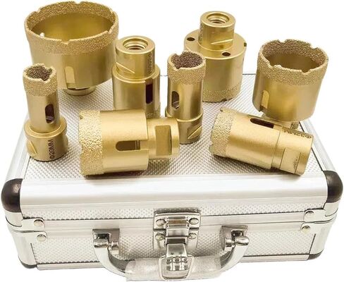8pcs/9pcs M14 Threaded Diamond Brazed Drill Bit Set(8Pcs No Box) in Saudi Arabia