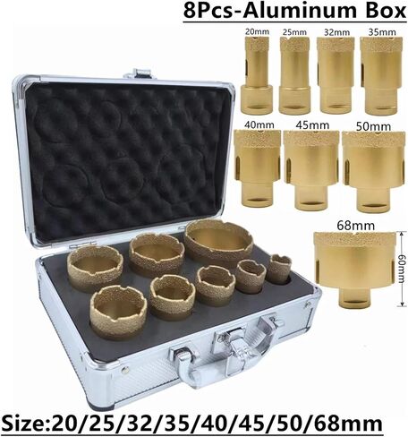 M14 Threaded Diamond Brazed Drill Core Tool 5/6/8 Pcs(Orange) in Saudi Arabia