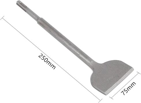 1Pcs Round Shank Electric Hammer Drill Bit Groove Flat Chisel Masonry for Concrete Impact Drill Elbow Widening Drill Bit(75mmx250mm) in Saudi Arabia