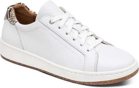 Aetrex Women's Blake Leather Arch Support Orthopedic Sneakers - Neutral Adjustable Lace Up Lightweight Casual Walking Sneakers for Women in Saudi Arabia