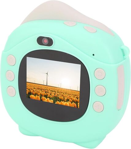 Instant Print Camera 2 Inch HD IPS Screen 12MP Photo Multiple Zoom Thermal Instant Camera for Kids and Teens ABS Material Black White Photos (64GB) in Saudi Arabia