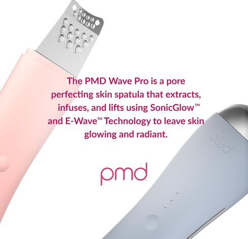 PMD Wave Pro - Professional-Grade Advanced Skin Spatula - Extract, Infuse, & Lift - SonicGlow Vibration and E-Wave Technology - Clear Pores, Blackheads, & Whiteheads in Saudi Arabia