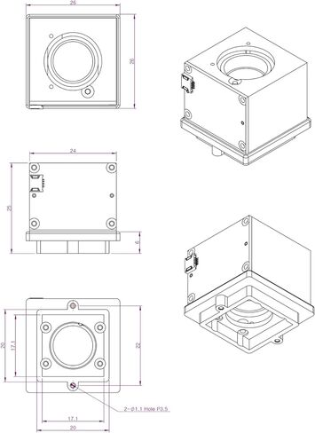 Autofocus M12 Lens Mount with USB Adapter Commonlands CLA322-AFM in Saudi Arabia