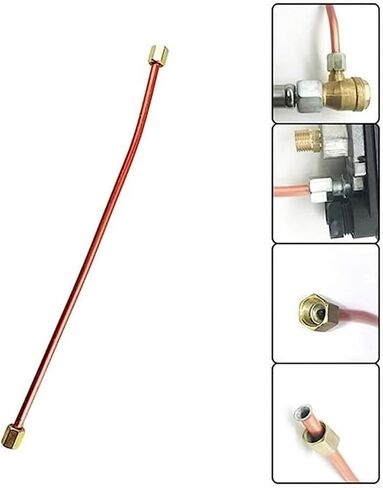 470mm Air Compressor Exhaust Tube Replacement Air Pipe Oil Pump Spare Parts, Length Bendable Sturdy for Portable Air Compressor Accessory Repair(1PC) in Saudi Arabia