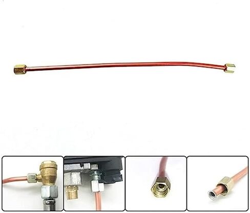 470mm Air Compressor Exhaust Tube Replacement Air Pipe Oil Pump Spare Parts, Length Bendable Sturdy for Portable Air Compressor Accessory Repair(1PC) in Saudi Arabia