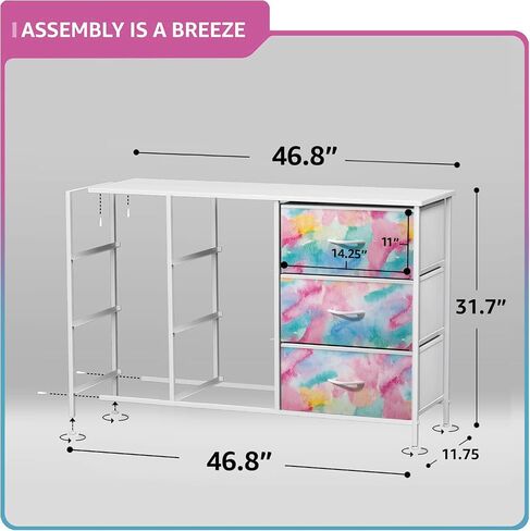 Sorbus Kids Dresser مع 9 أدراج - وحدة تخزين منظم الصدر للملابس - غرفة نوم وغرفة للأطفال وحضانة وخزانة in Kuwait