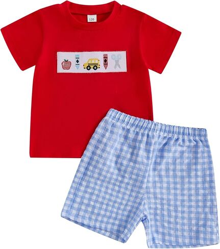 Toddler Boy Girl Summer Outfit First Day of School Shirt Pre School Shirt Toddler Pre Kindergarten Shirts 3T 4T 5T 6T in Saudi Arabia