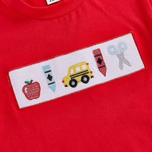 Toddler Boy Girl Summer Outfit First Day of School Shirt Pre School Shirt Toddler Pre Kindergarten Shirts 3T 4T 5T 6T in Saudi Arabia