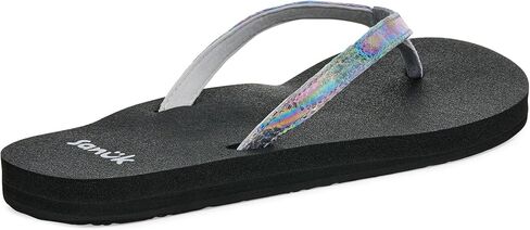 Sanuk Yoga Joy II Irisdescent | Flip Flops for Women | Yoga Sandals For Women | Women's Beach Sandals | Memory Foam Footbed in Saudi Arabia