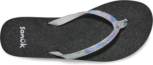 Sanuk Yoga Joy II Irisdescent | Flip Flops for Women | Yoga Sandals For Women | Women's Beach Sandals | Memory Foam Footbed in Saudi Arabia