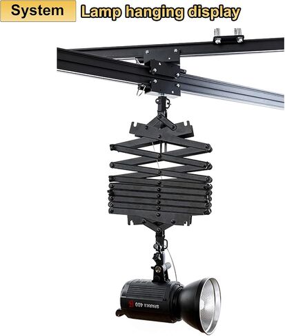 Datouboss 118 "× 118" استوديو التصوير الفوتوغرافي نظام 3.0M Studio Lighting Support Sail Says 43-200cm Drop Pantograph Smarsograph Smar Track Kit (3.0m*3.0m-A1) in Kuwait