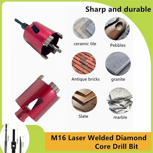 Diamond Core Drill Bit Accessories Cutting 1Pcs(82mm M16 SDS Plus) in Saudi Arabia