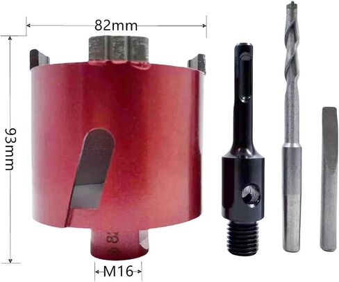 Diamond Core Drill Bit Accessories Cutting 1Pcs(82mm M16 SDS Plus) in Saudi Arabia