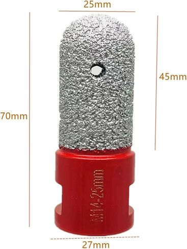 6/810/15/20/25/30mm M14 Vaccum Brazed Diamond Finger Bit Milling Cutter Brazing for Ceramic Tile Stone Granite Marble 1Pcs(M14-6mm) in Saudi Arabia