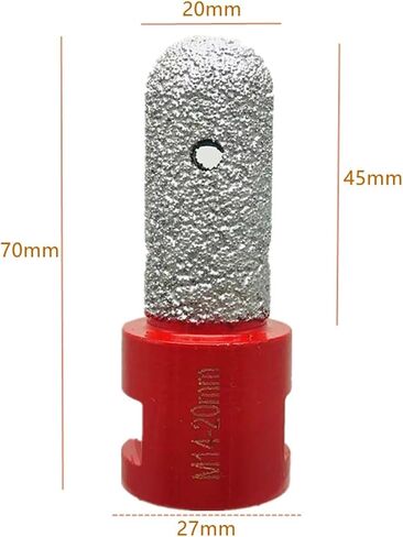 6/810/15/20/25/30mm M14 Vaccum Brazed Diamond Finger Bit Milling Cutter Brazing for Ceramic Tile Stone Granite Marble 1Pcs(M14-6mm) in Saudi Arabia