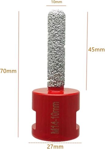 6/810/15/20/25/30mm M14 Vaccum Brazed Diamond Finger Bit Milling Cutter Brazing for Ceramic Tile Stone Granite Marble 1Pcs(M14-6mm) in Saudi Arabia