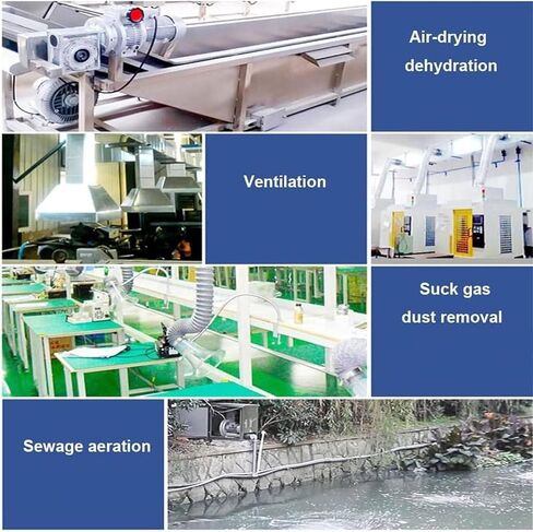 High Pressure Vortex Regenerative Blower, Large Airflow Vacuum Pump for Aquaculture Pond Aeration, Single Phase Vortex Blower,550W/0.75HP in Kuwait