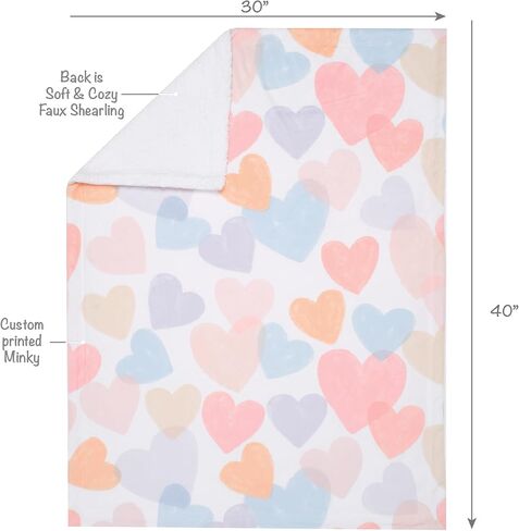 Lambs & Ivy Pink/White 5-Piece Luxury Infant/Newborn/Baby Gift Basket in Saudi Arabia