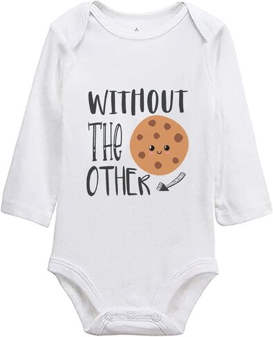 listery Twin Outfits Best Friend Bodysuit For Babies Twin Clothes Twins Bodysuit Cute Baby Buddies Outfit Boy Girl in Saudi Arabia